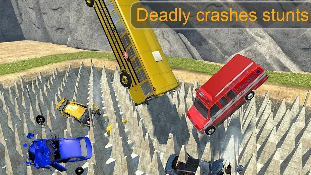 Beam Drive Crash Death Stair C — скриншот 2