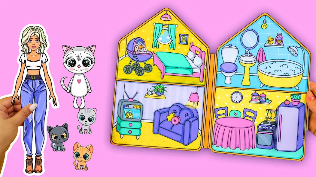 Doll Dress Up Makeup Girl Game — скриншот 1