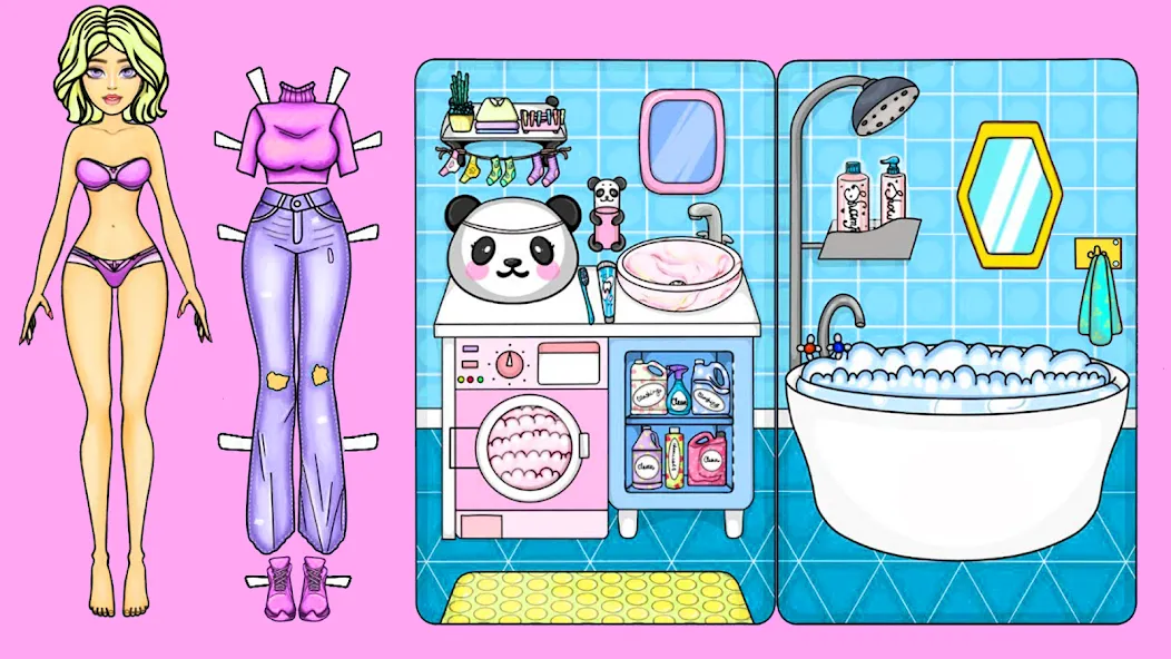 Doll Dress Up Makeup Girl Game — скриншот 2