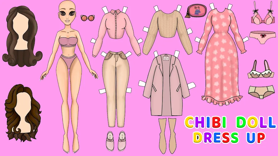 Doll Dress Up Makeup Girl Game — скриншот 4