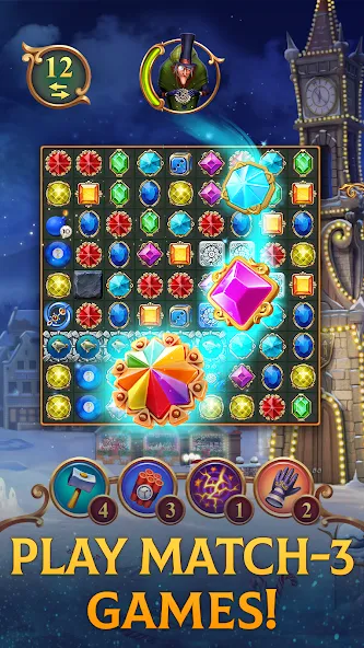 Clockmaker: Jewel Match 3 Game — скриншот 1