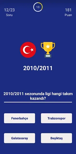 Türkiye Süper Ligi Bilgi Oyunu — скриншот 3