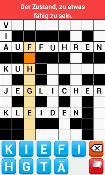 Kreuzworträtsel Deutsch — скриншот 1