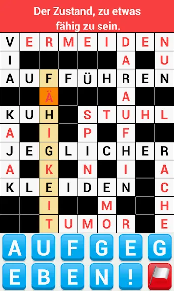 Kreuzworträtsel Deutsch — скриншот 2