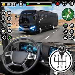 Взломанная Bus Driving School : Bus Games — Много денег