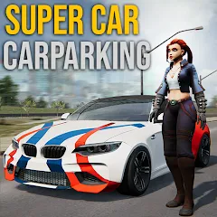 Скачать Super car parking - Car games MOD APK — Много денег