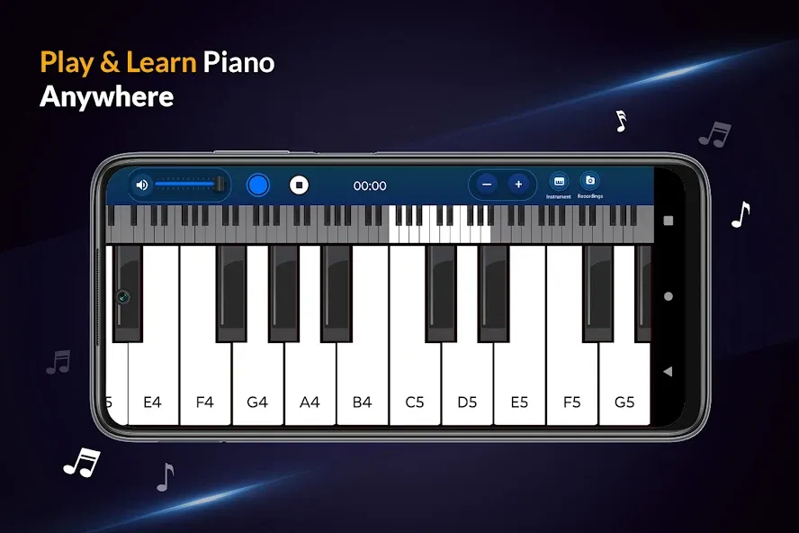 Real Piano Keyboard — скриншот 1 Real Piano Keyboard — скриншот 1