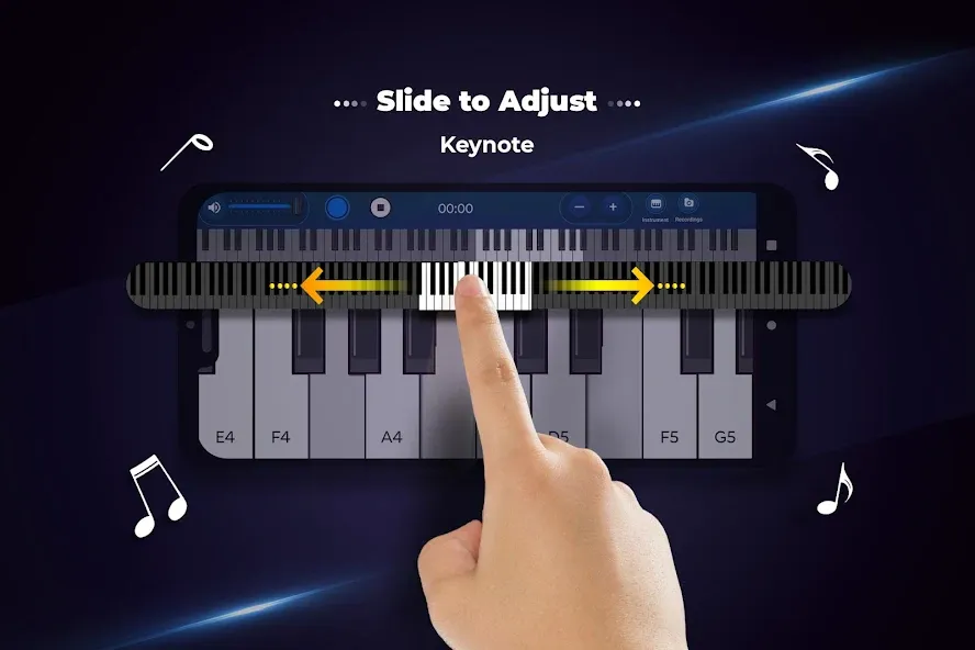 Real Piano Keyboard — скриншот 3 Real Piano Keyboard — скриншот 3