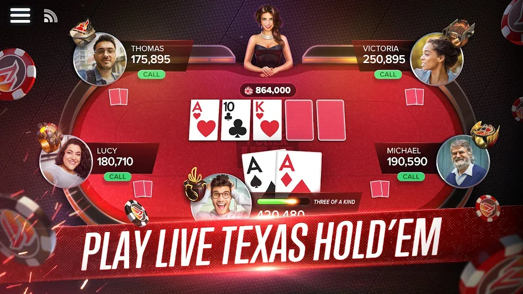 Poker Heat™ Texas Holdem Poker — скриншот 1