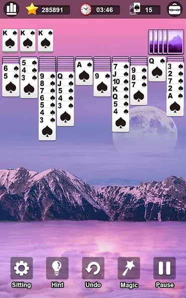 Spider Solitaire — скриншот 2