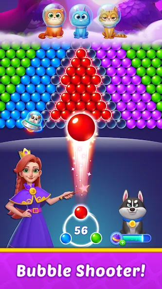 Bubble Shooter Kingdom — скриншот 2