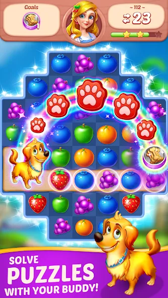 Fruit Diary - Match 3 Games — скриншот 4