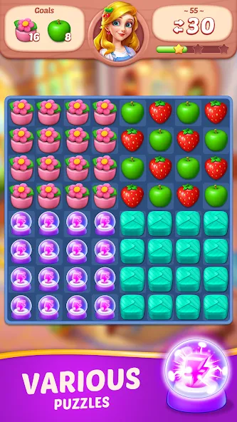 Fruit Diary - Match 3 Games — скриншот 5