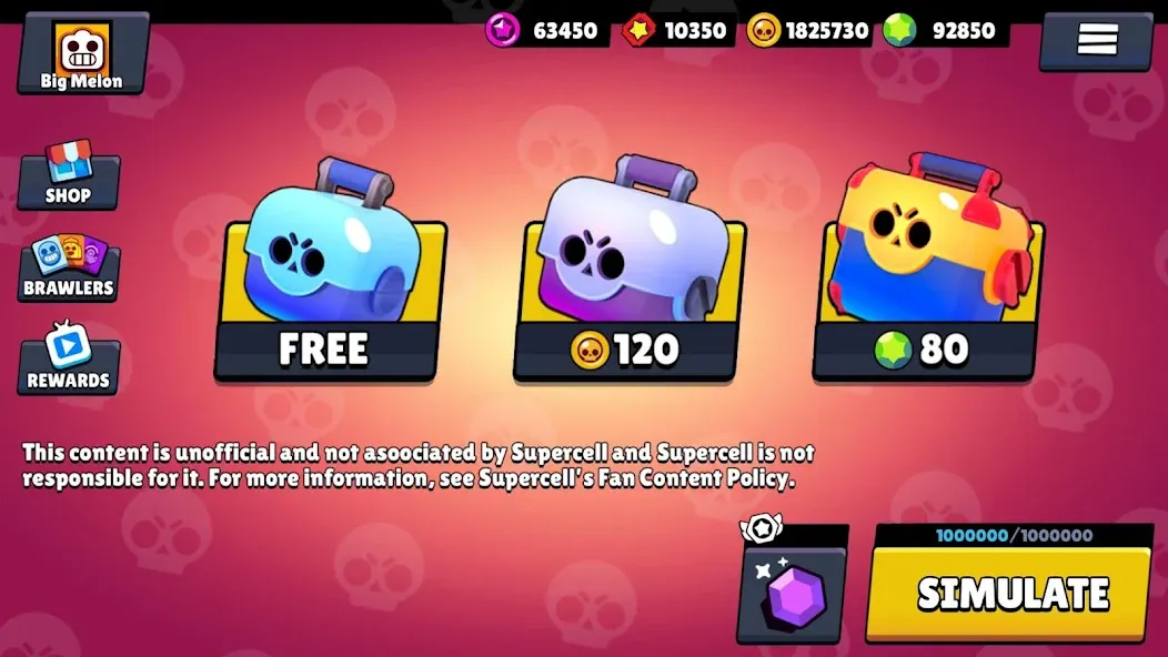 Box Simulator for Brawl Stars — скриншот 1