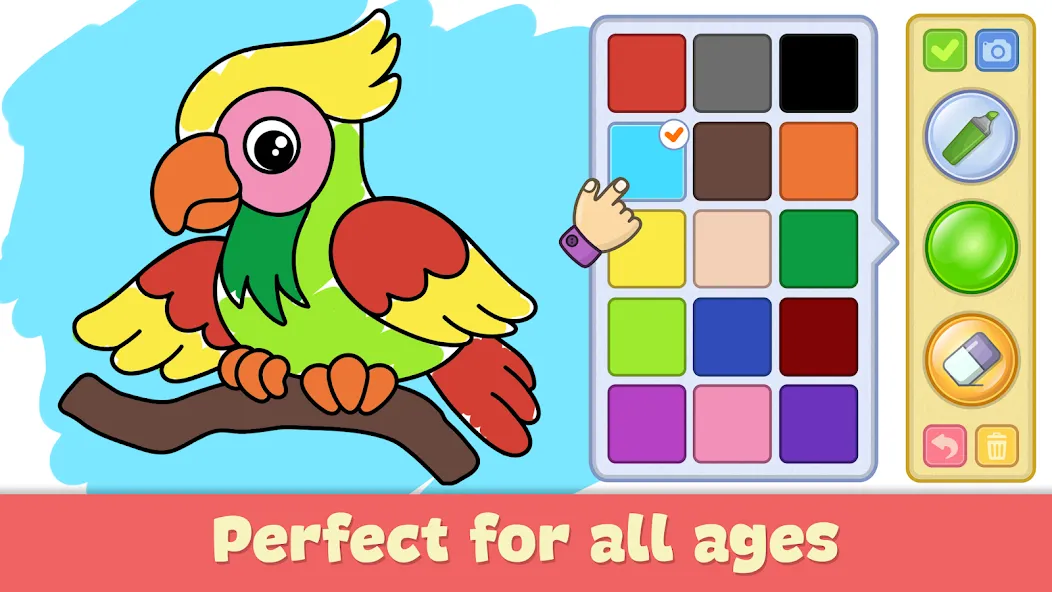 Kids Coloring & Drawing Games — скриншот 1
