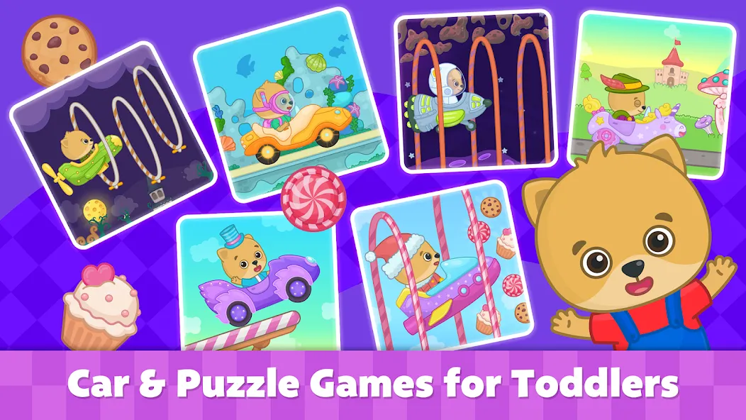 Bimi Boo Car Games for Kids — скриншот 1