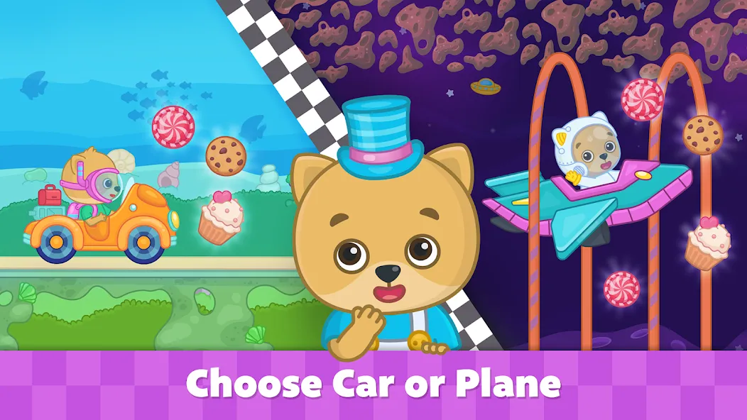Bimi Boo Car Games for Kids — скриншот 3