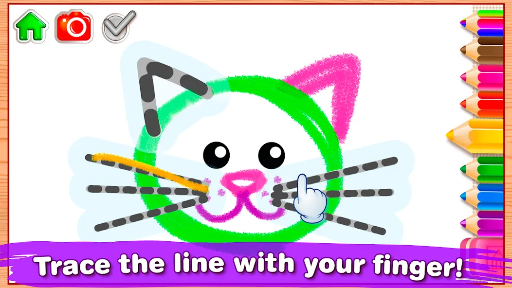 Bini Drawing for Kids Games — скриншот 3