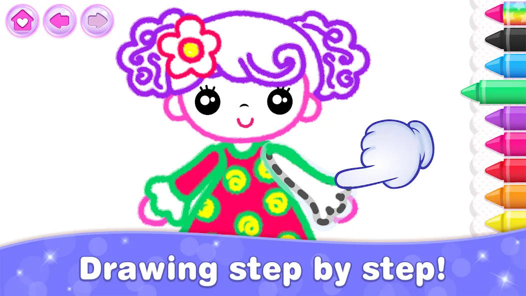 Bini Game Drawing for kids app — скриншот 3