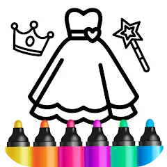 Bini Game Drawing for kids app — Все уровни открыты на Андроид