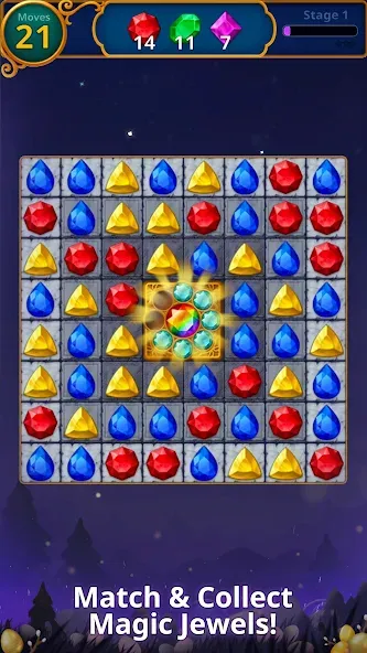 Jewels Magic: Mystery Match3 — скриншот 1