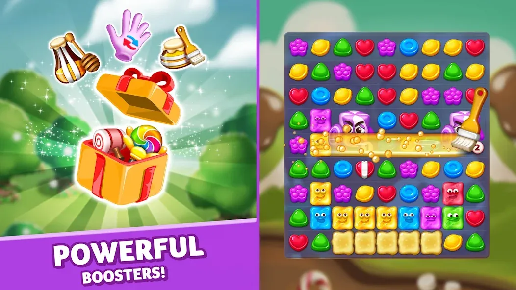 Lollipop & Marshmallow Match3 — скриншот 2