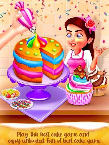Cake Maker Cooking Cake Games — скриншот 1