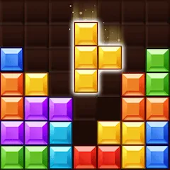 Взломанная Block Gems: Block Puzzle Games — Бесконечные подсказки