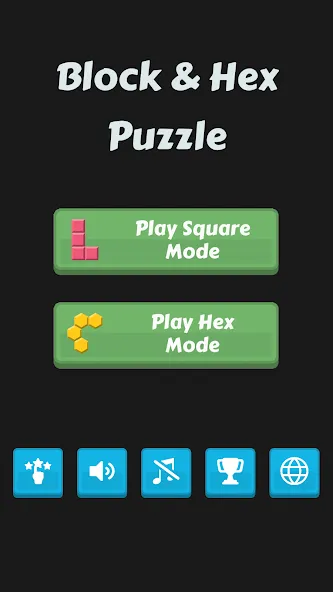 Block Buster - Hex and Square — скриншот 1