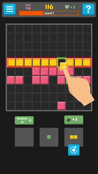 Block Buster - Hex and Square — скриншот 2