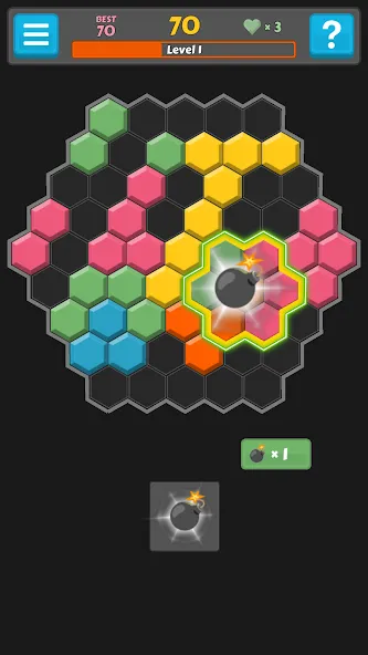 Block Buster - Hex and Square — скриншот 4