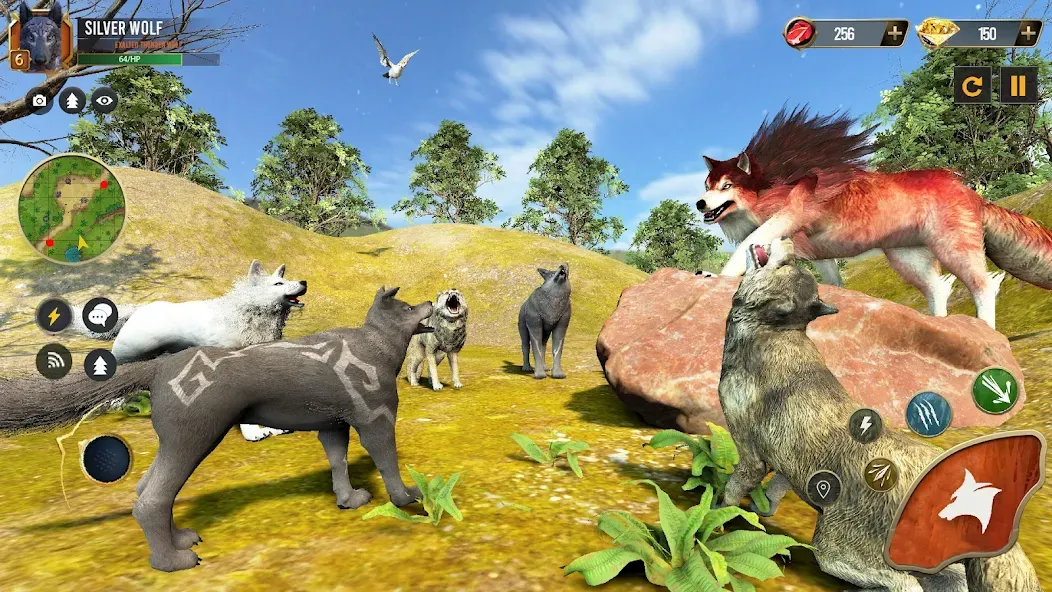 Wild Wolf Simulator Wolf Games — скриншот 1