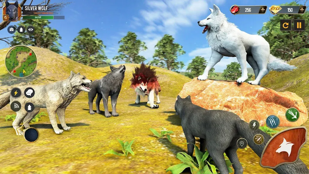Wild Wolf Simulator Wolf Games — скриншот 3