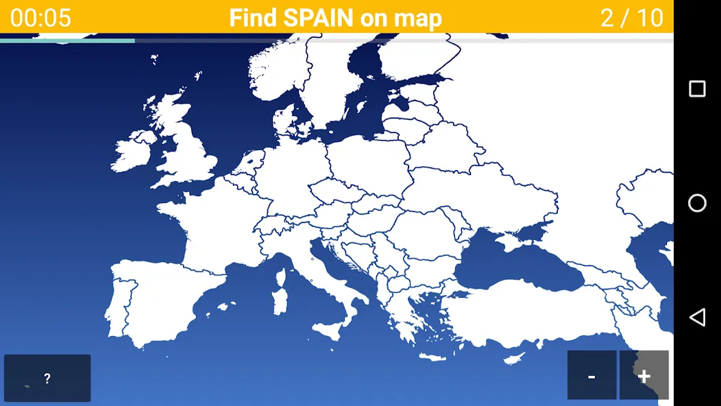 Europe Map Quiz - European Cou — скриншот 2 Europe Map Quiz - European Cou — скриншот 2