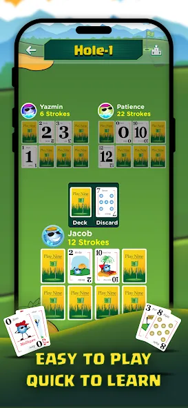 Play Nine: Golf Card Game — скриншот 2