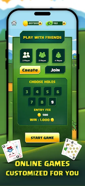 Play Nine: Golf Card Game — скриншот 5