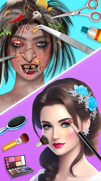 ASMR Doctor Makeup Salon games — скриншот 2