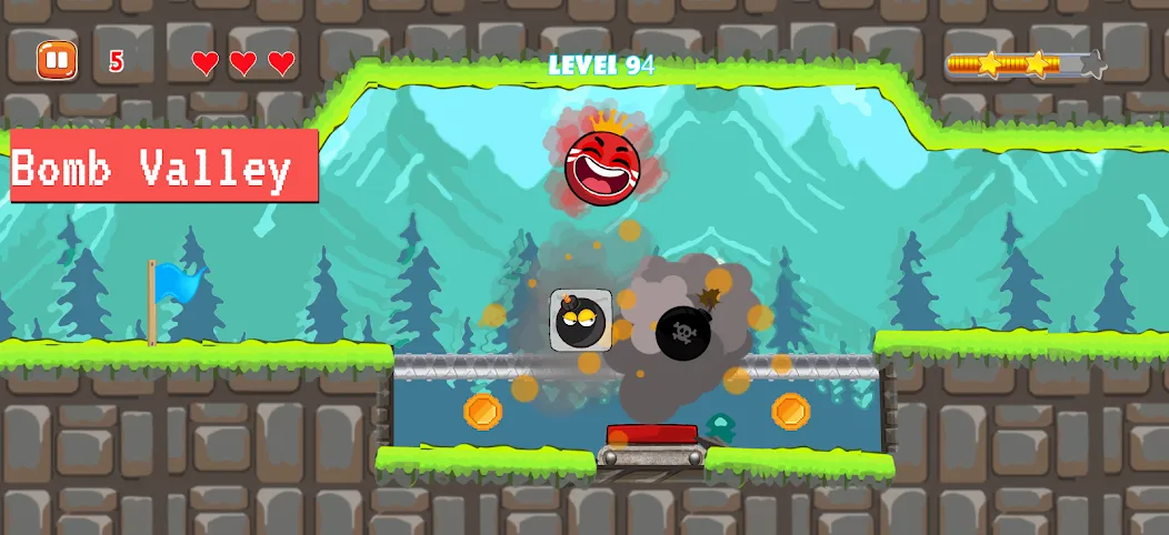 Bounce Ball 4: Red Season 4 — скриншот 4 Bounce Ball 4: Red Season 4 — скриншот 4