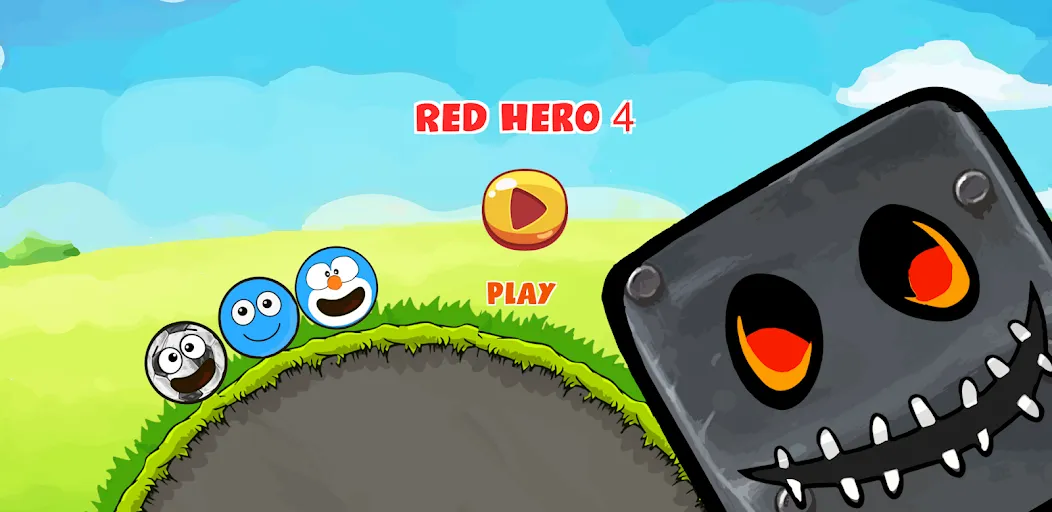 Red Hero 4 - red bounce ball 5 — скриншот 1