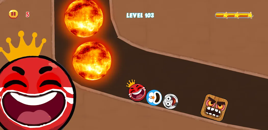 Red Hero 4 - red bounce ball 5 — скриншот 2
