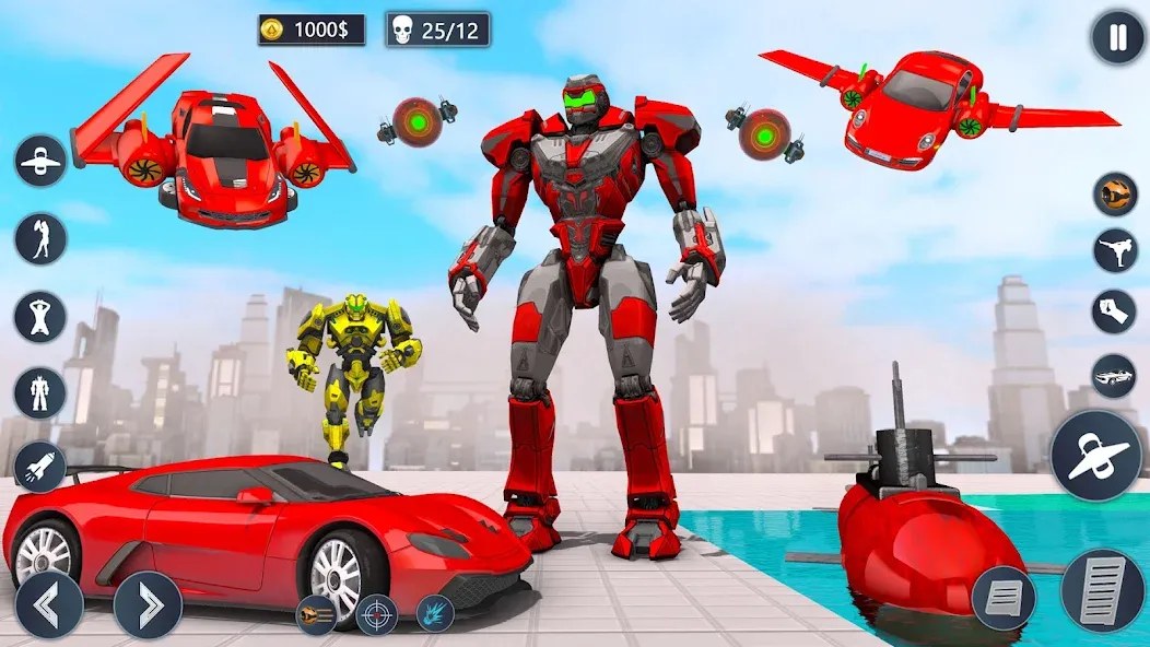 Flying Car Robot Game Car Game — скриншот 4 Flying Car Robot Game Car Game — скриншот 4