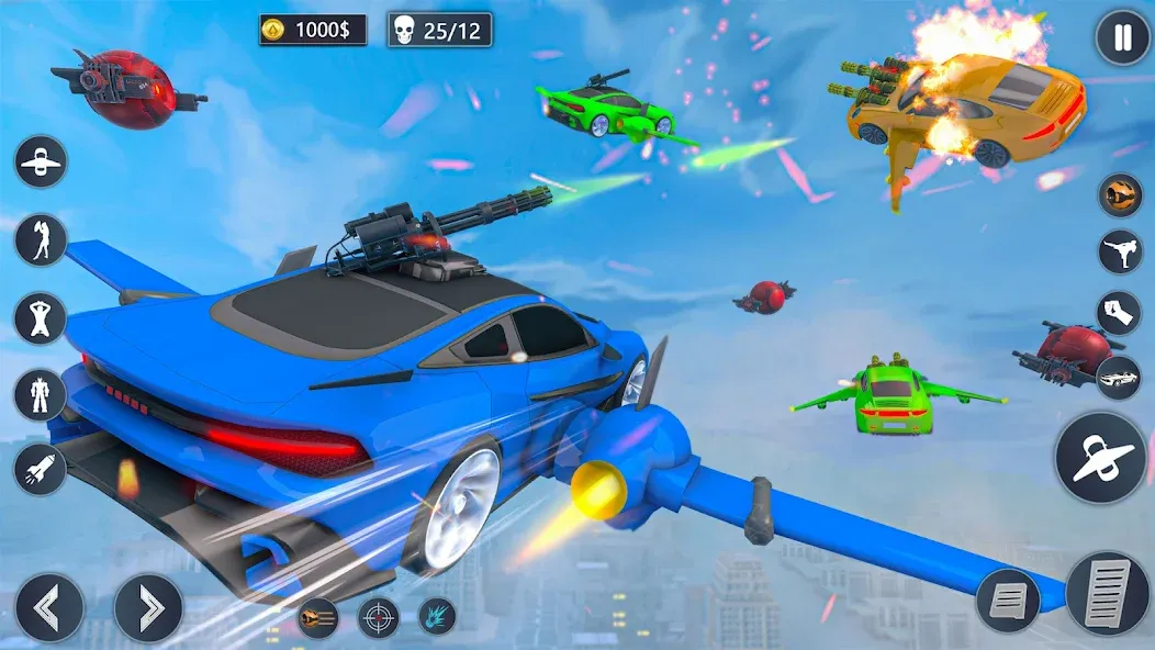 Flying Car Robot Game Car Game — скриншот 5