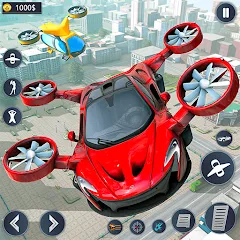 Flying Car Robot Game Car Game — взломанная версия — Много денег