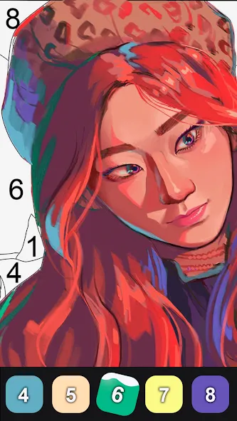 Kpop Paint by Numbers BT21 — скриншот 5