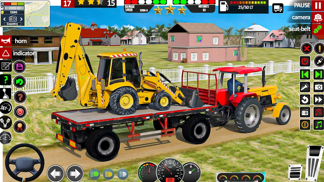 Indian Tractor Game Farming 3D — скриншот 1