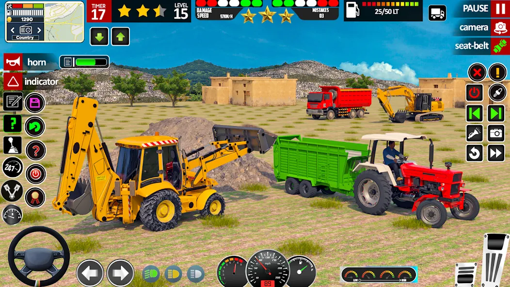 Indian Tractor Game Farming 3D — скриншот 2