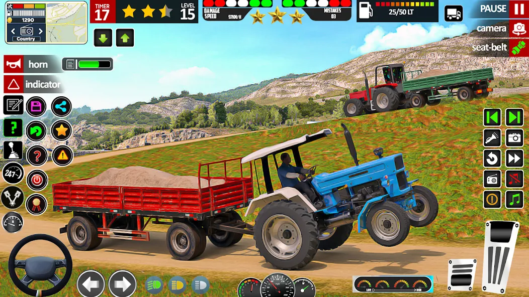 Indian Tractor Game Farming 3D — скриншот 3