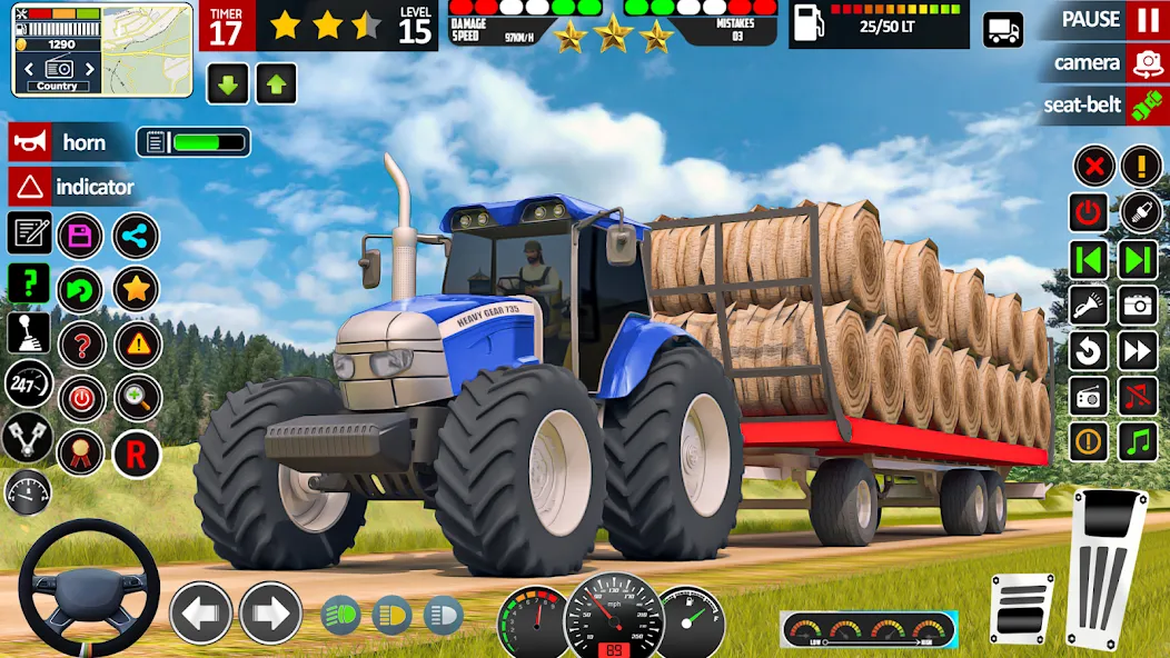 Indian Tractor Game Farming 3D — скриншот 5