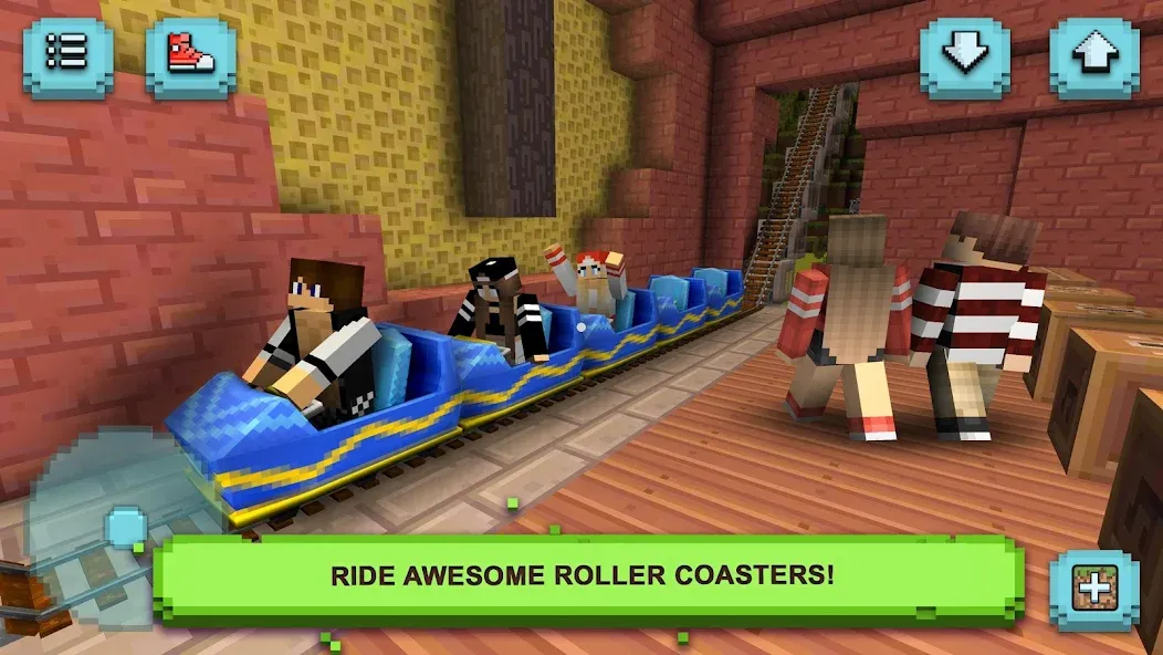 Theme Park Craft: Build & Ride — скриншот 3