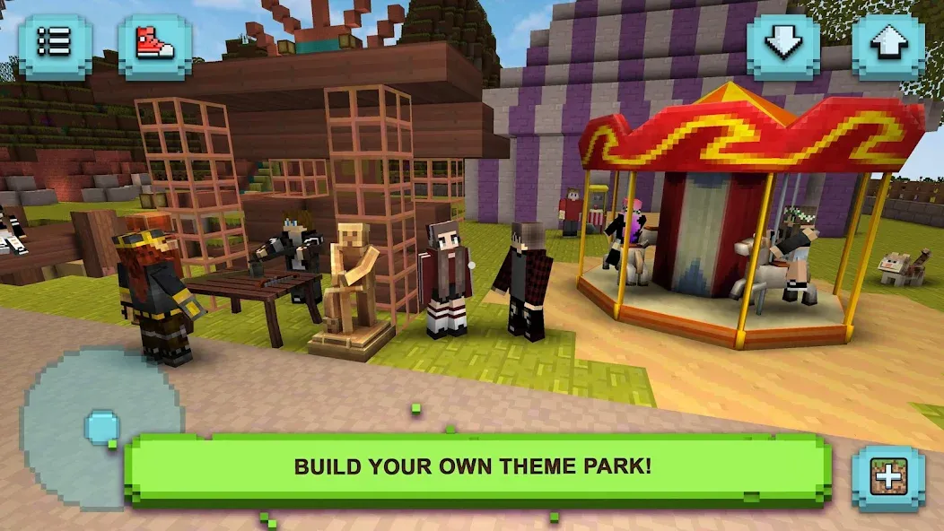 Theme Park Craft: Build & Ride — скриншот 5
